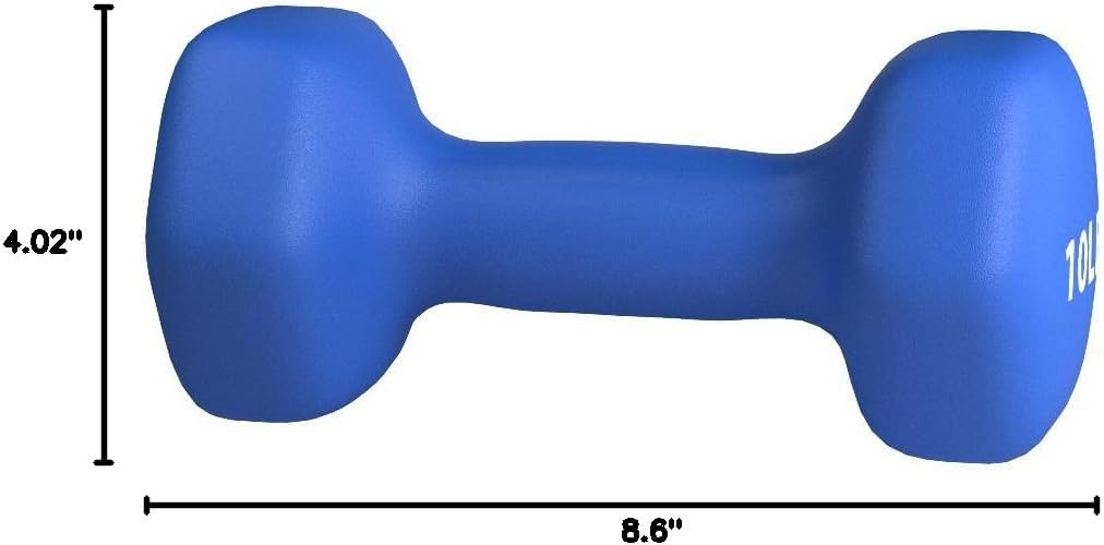 Amazon Basics Neoprene Dumbbell Set 10lb photo 4