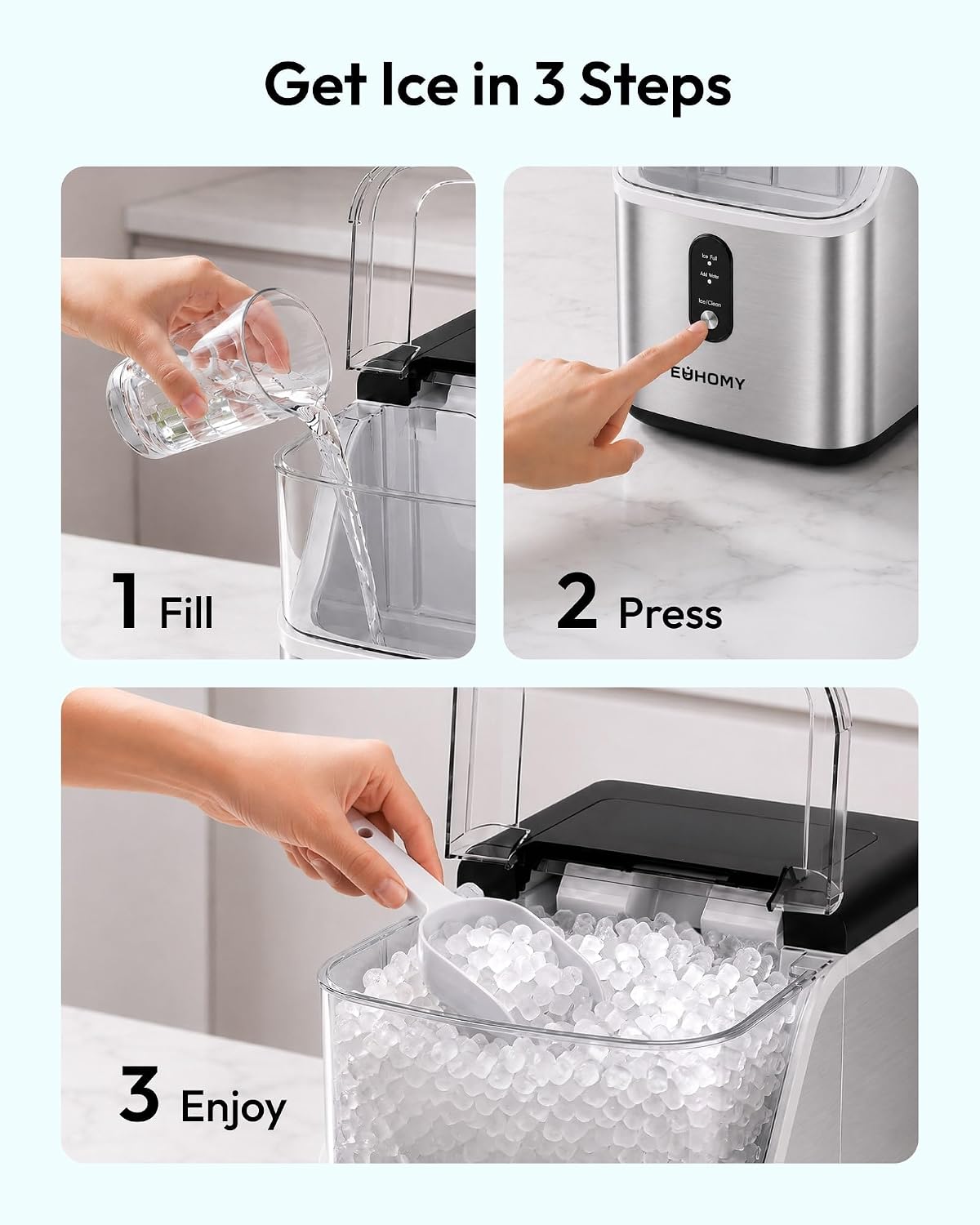 EUHOMY Nugget Ice Maker photo 5