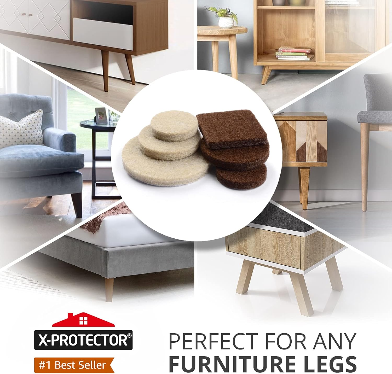 X-PROTECTOR Felt Furniture Pads photo 2