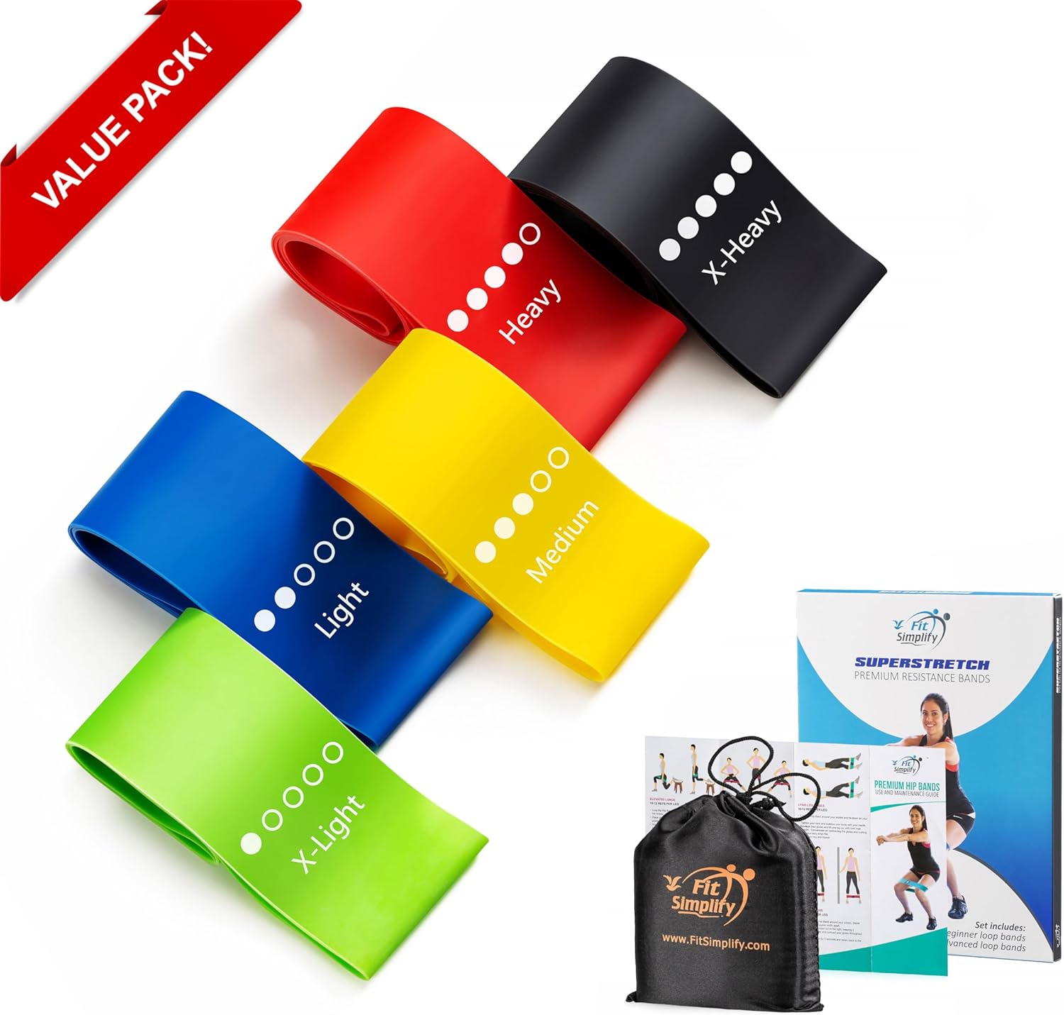 Fit Simplify Resistance Loop Bands (Set of 5) photo 3