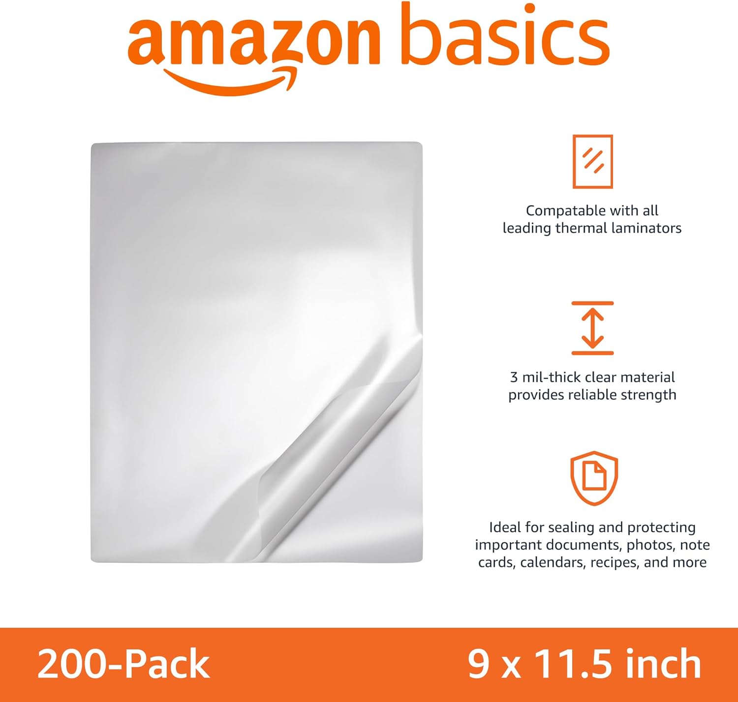 Amazon Basics Laminating Sheets photo 2