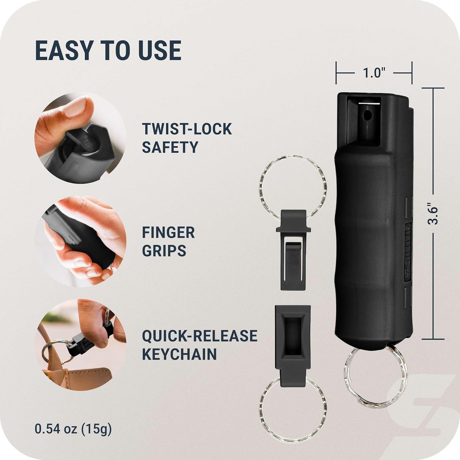 SABRE Pepper Spray Keychain photo 6