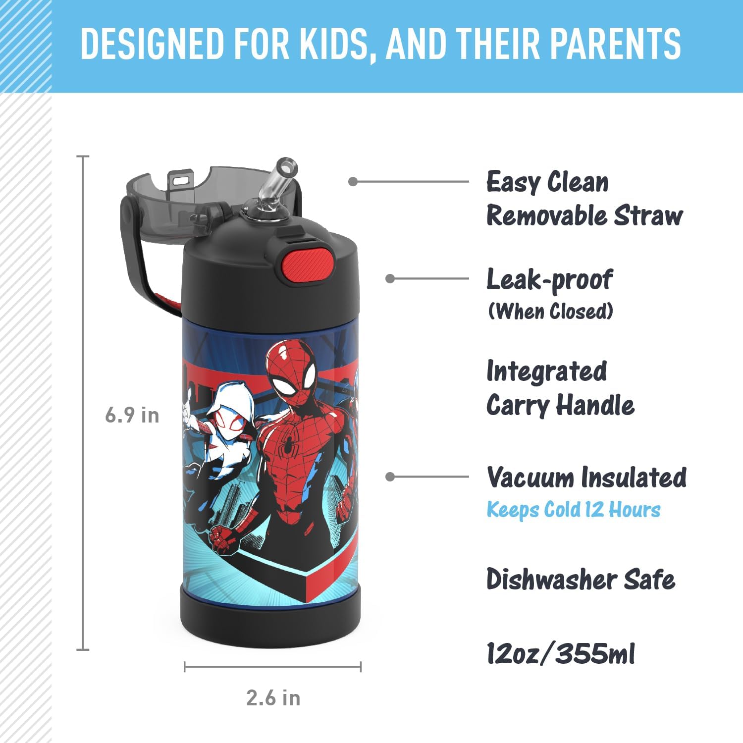 THERMOS FUNTAINER Kids Water Bottle photo 2