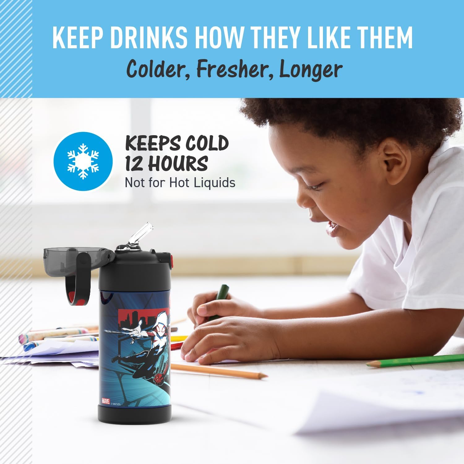 THERMOS FUNTAINER Kids Water Bottle photo 5