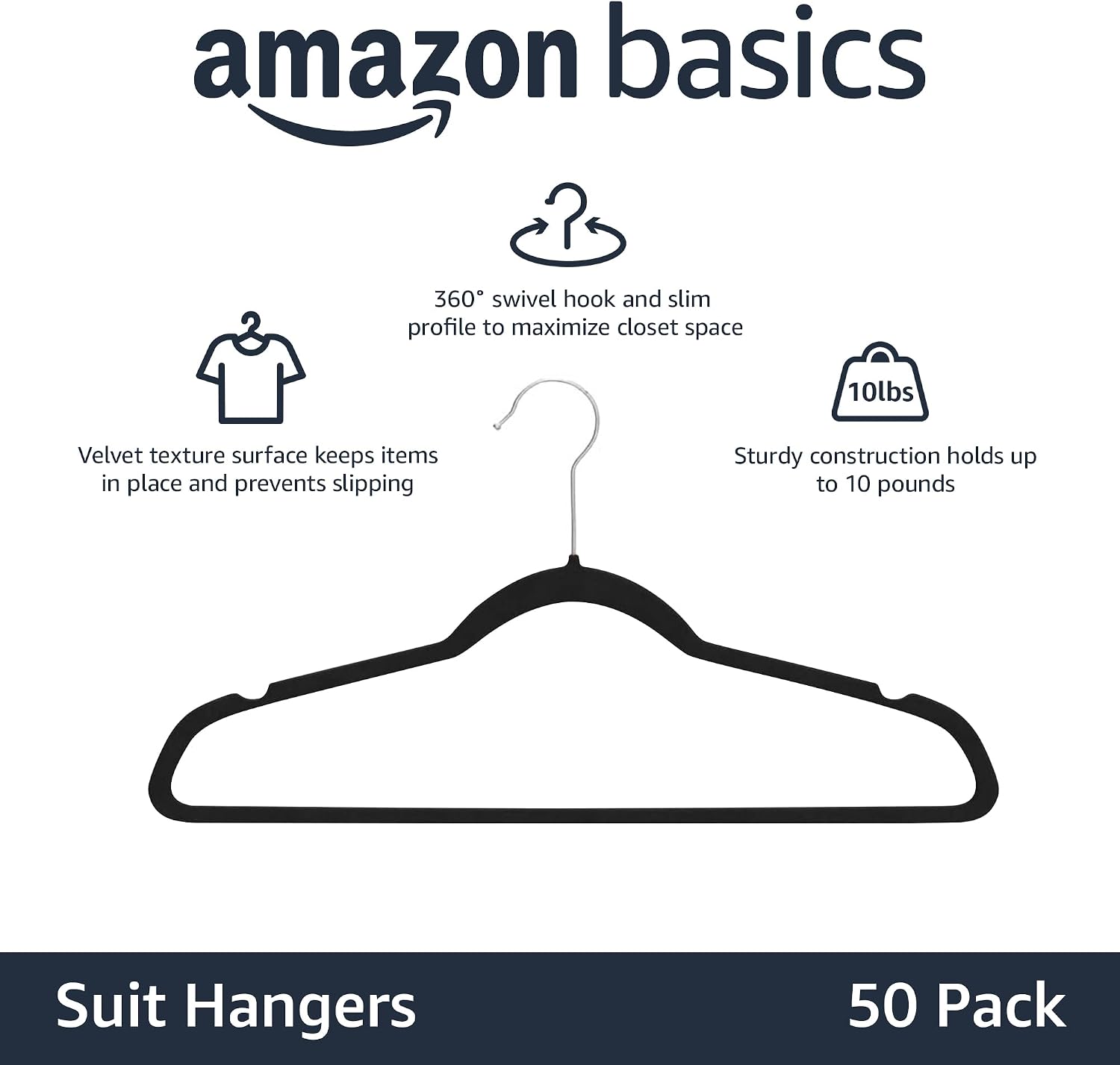 Amazon Basics Velvet Hangers photo 2