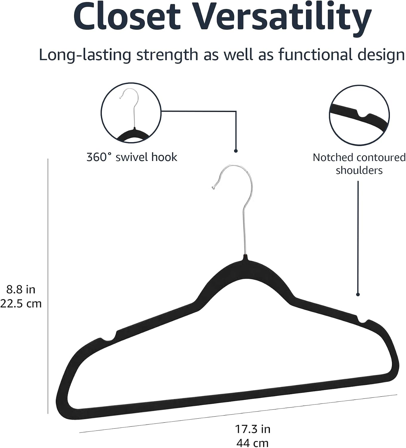 Amazon Basics Velvet Hangers photo 6