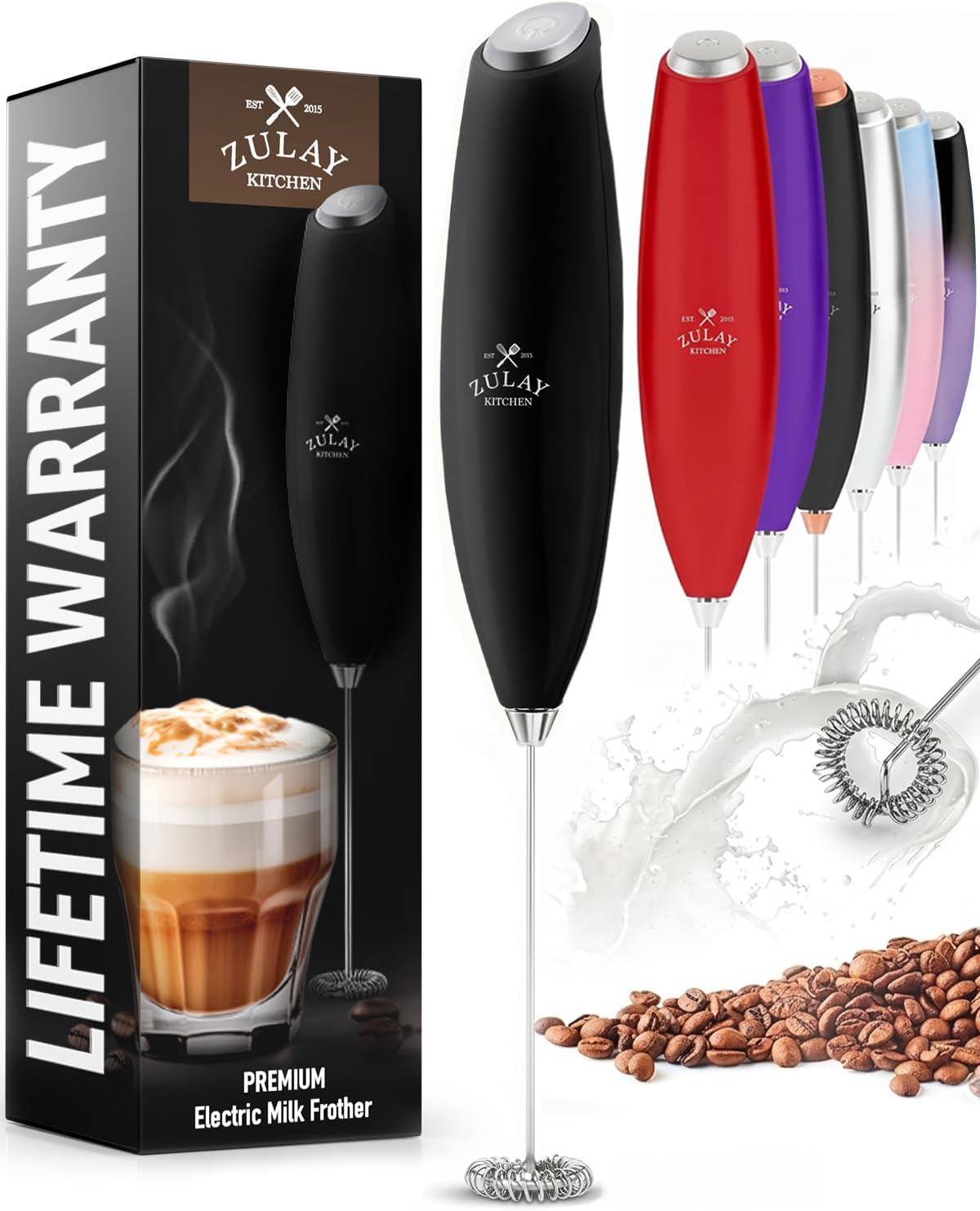 Zulay Milk Frother Wand video